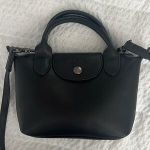 Le Pliage Xtra Top Handle XS Leather Crossbody